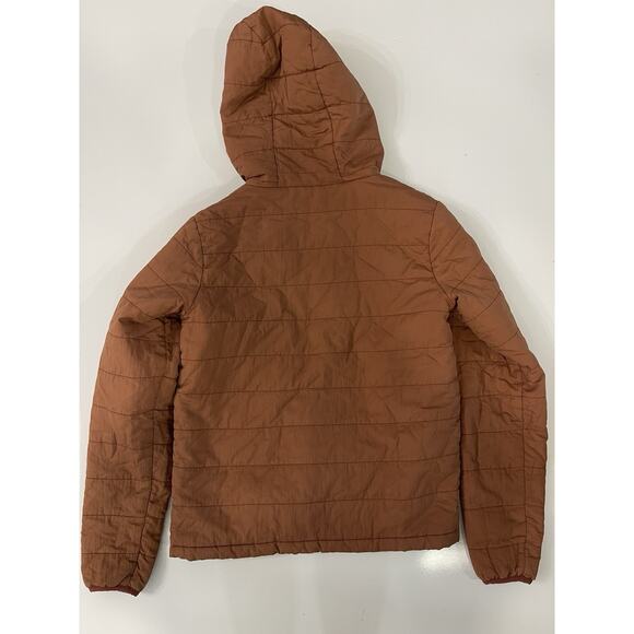 Billabong Adventure Division A/Div Women's M Peach Puffer Jacket Hooded Surf - Picture 6 of 6